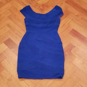 BCBG Royal Blue Rouched Dress